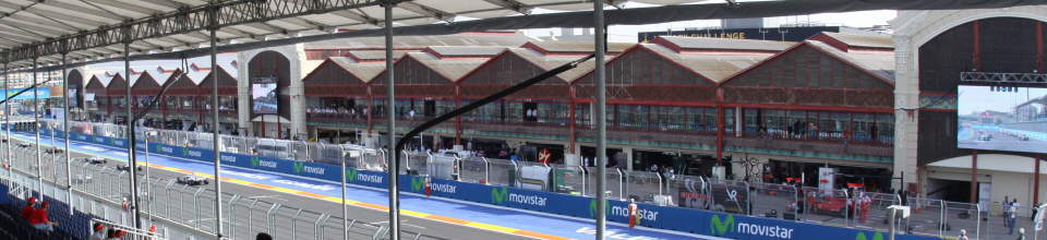 Boxes Formula 1 ValenciaStreetCircuit